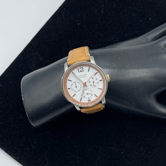 Coach Other - COACH Bleecker Chrono Stainless Steel Leather Band Watch